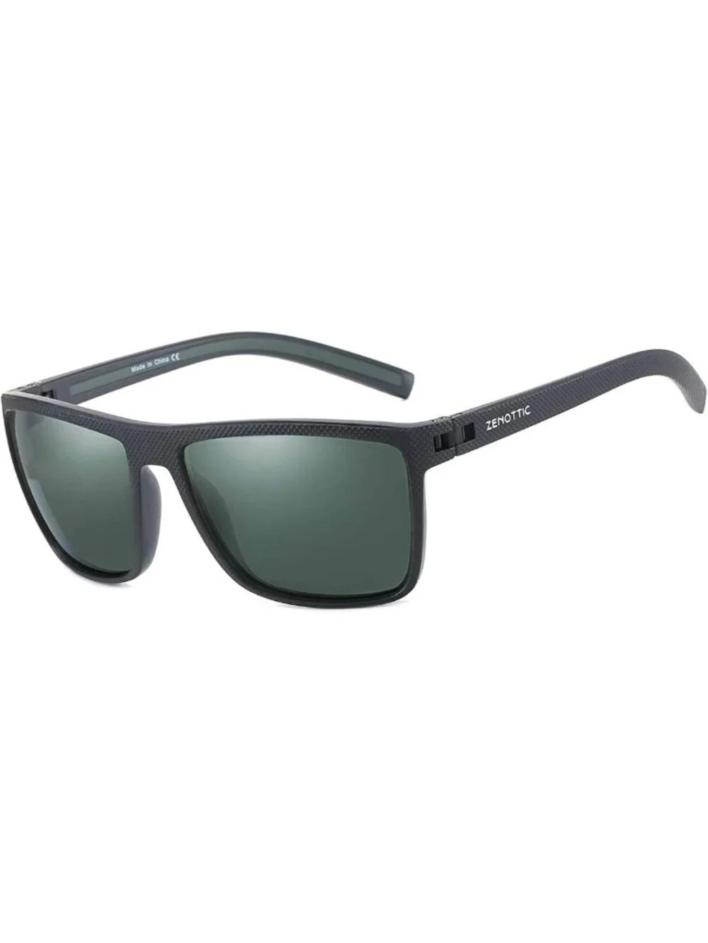 Lightweight Polarized Sunglasses for Men, UV400 Protection, Square TR90 Frame